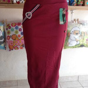 falda larga color violeta