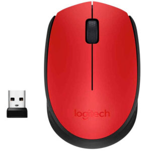 mouse logitech rojo o negro con conexión usb