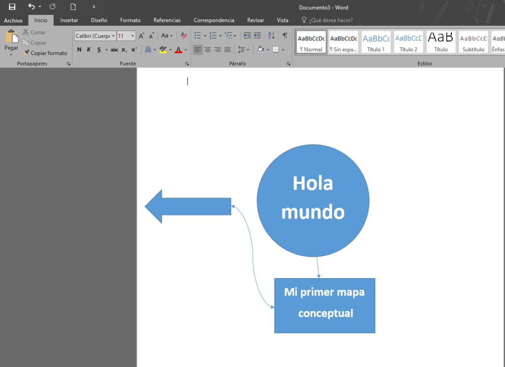 cómo hacer un mapa conceptual en Word